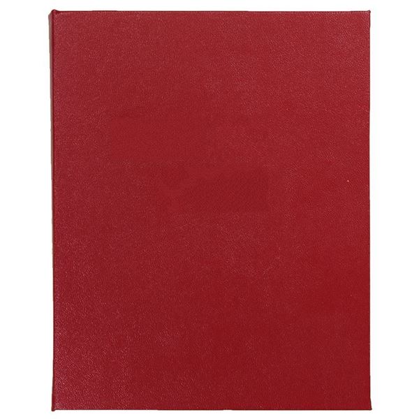 Custom Small Hard Cover - Blind Deboss -Red/Gold